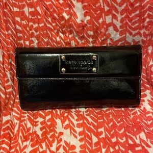 Preloved Kate Spade Black Patent Leather Wallet